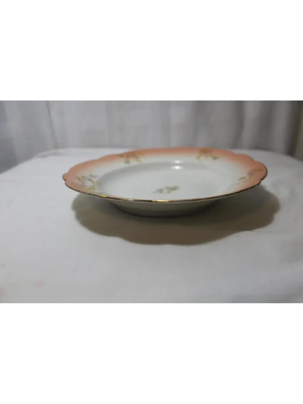 Vintage Limoges Elite 9 Inch Shallow Soup or Serving Bowl, France